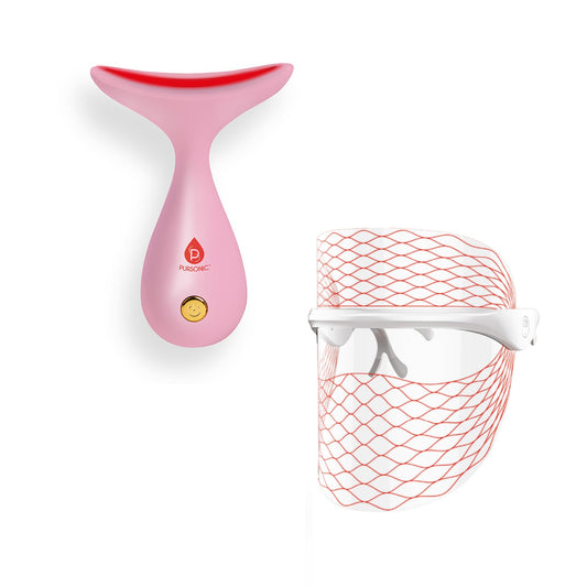 LED Light Therapy Face Mask & Sculpting Wand
